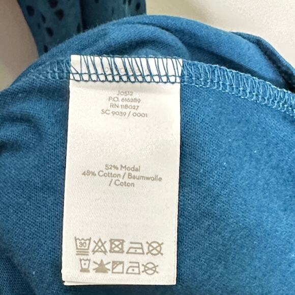 BODEN Susannah Jersey Shirt Dress Blue Black Dots Sz 10 Regular {C46} - Picture 5 of 5